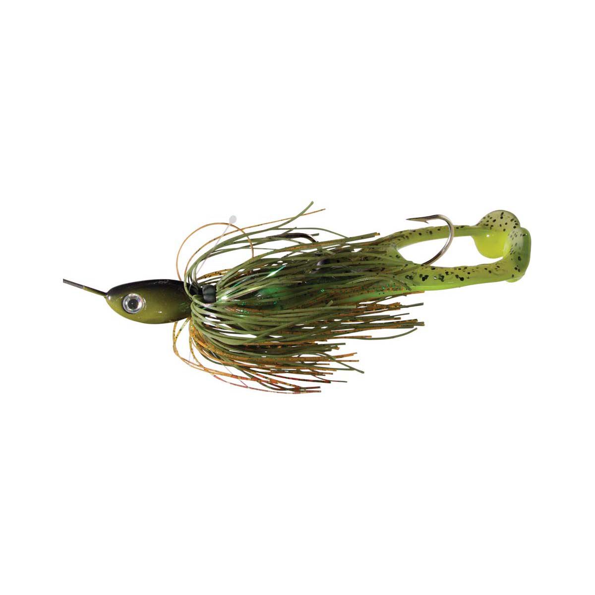 Gangster Mother Frogger Spinner Bait Lure 1oz Green Black, Green Black, bcf_hi-res