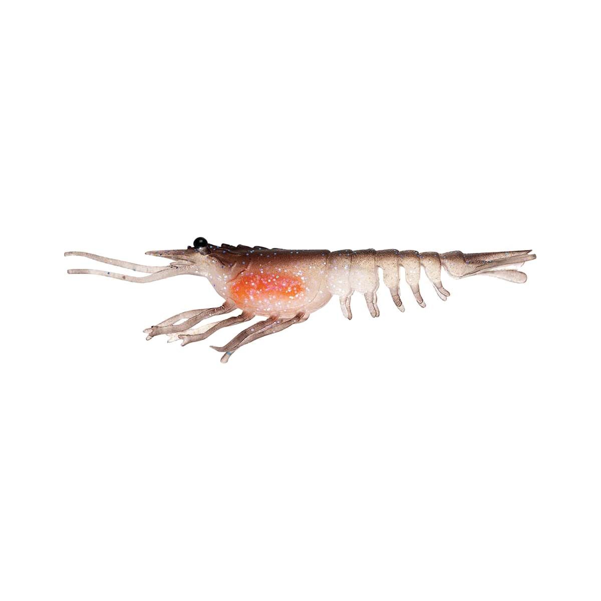 Nomad Live Ops Switcher Shrimp Soft Plastic Lure 3.5in Brown Flasher, Brown Flasher, bcf_hi-res