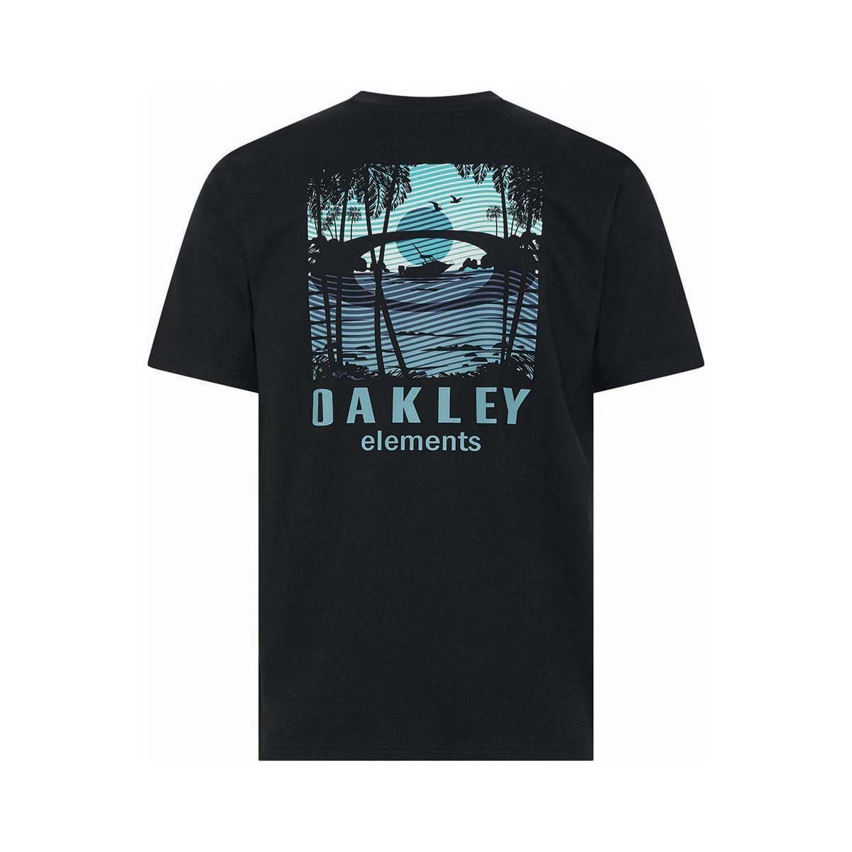 Oakley Men&rsquo;s Elements In The Net Short Sleeve Tee Blackout S, Blackout, bcf_hi-res