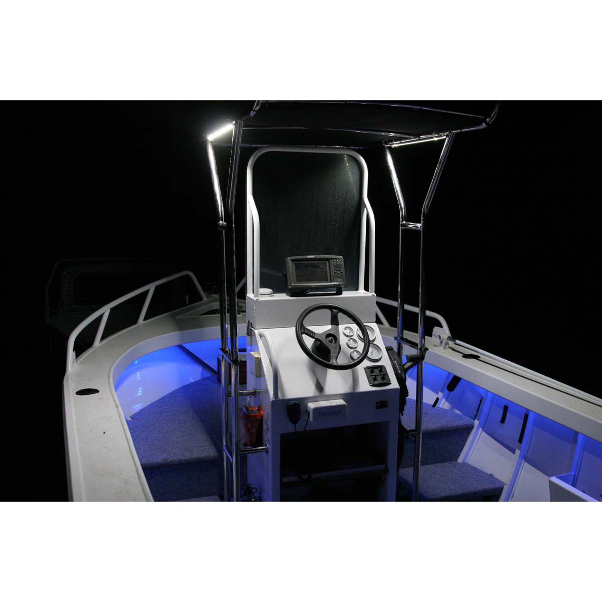 Blue led online boat lights
