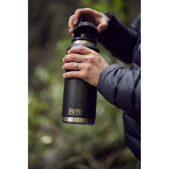 YETI® Rambler® Bottle 36 oz (1065 ml) with Chug Cap Black, Black, bcf_hi-res