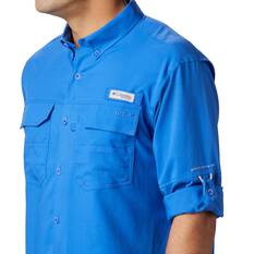 Columbia Men's Blood and Guts Long Sleeve Shirt Vivid Blue L, Vivid Blue, bcf_hi-res