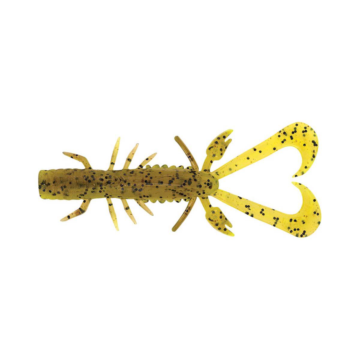 Daiwa Bait Junkie Risky Critter Soft Plastic Lure 3in GP Chartreuse UV, GP Chartreuse UV, bcf_hi-res