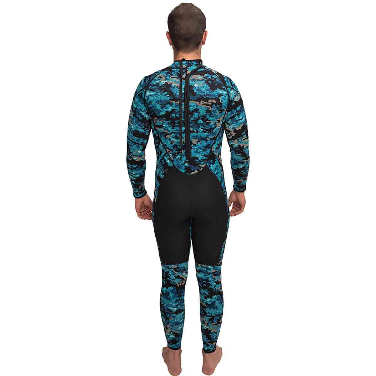 Adreno Men's Pelagi-Skin Steamer Wetsuit 3mm, Blue, bcf_hi-res