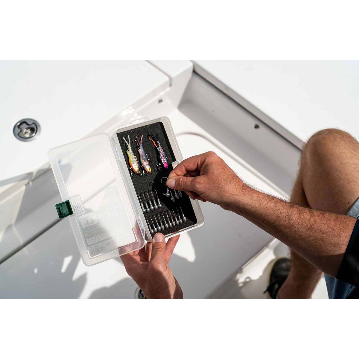 Meiho Slit Foam SC-LL Tackle Box Clear, , bcf_hi-res