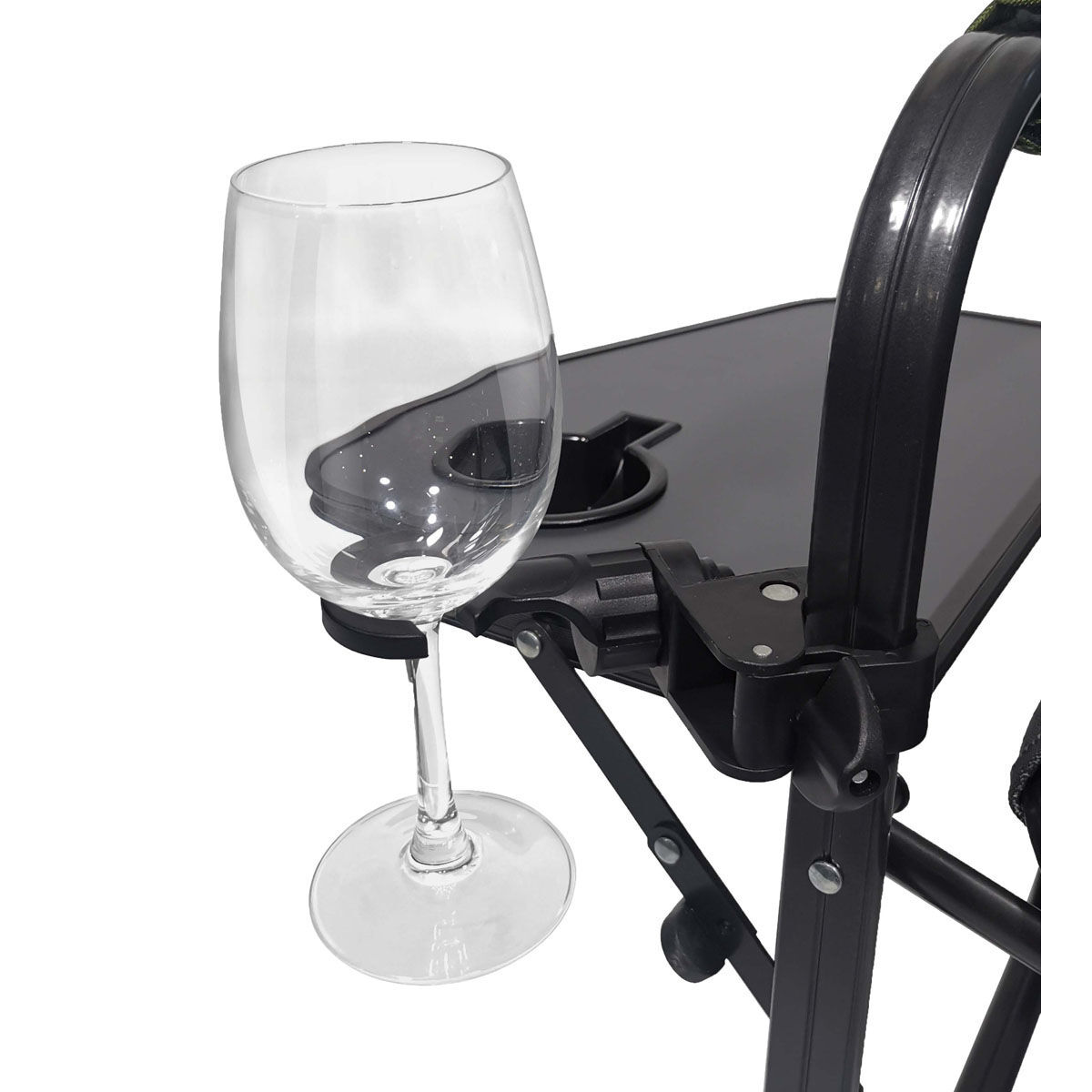 Camp chair wine glass holder outlet