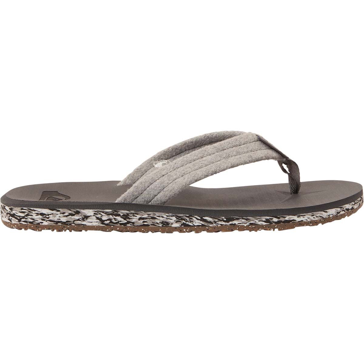 Quiksilver Men&rsquo;s Carver Suede Recycled Sandals, Grey, bcf_hi-res