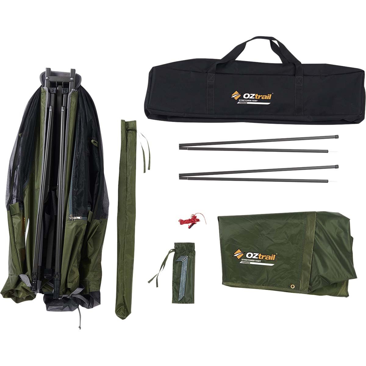 OZtrail Easy Fold Stretcher Tent 1 Person, , bcf_hi-res