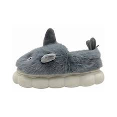 BCF Kids’ Shark Slippers, Grey, bcf_hi-res