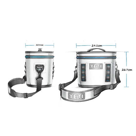 YETI® Hopper Flip® 8 Soft Cooler Black, Black, bcf_hi-res