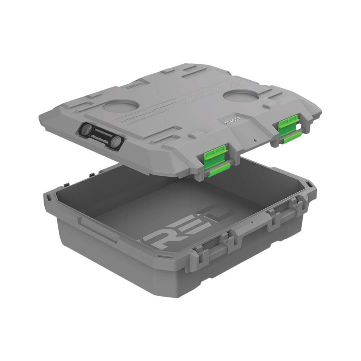 TRED Shallow Storage Box 25L Grey, Grey, bcf_hi-res
