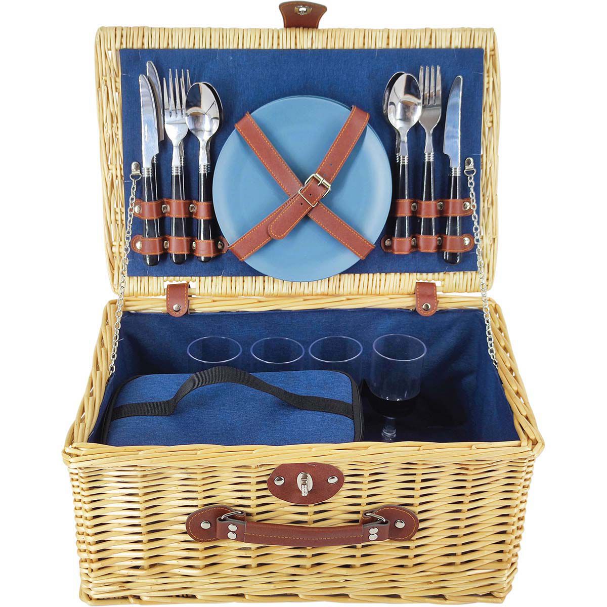 Wanderer 4 Person Wicker Picnic Basket BCF