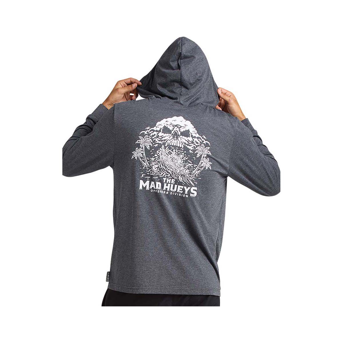 The Mad Hueys Men&rsquo;s Skeleton Paradise Long Sleeve Hooded Tee, , bcf_hi-res
