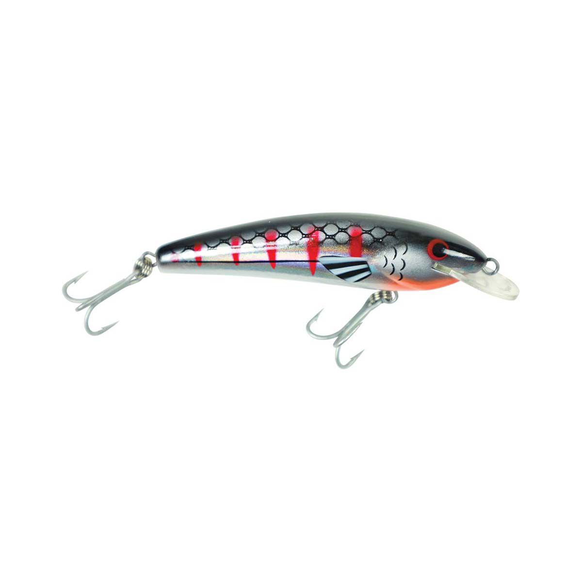 Raptor Jack Snax Shallow Hard Body Lure 4in Black Chrome, Black Chrome, bcf_hi-res