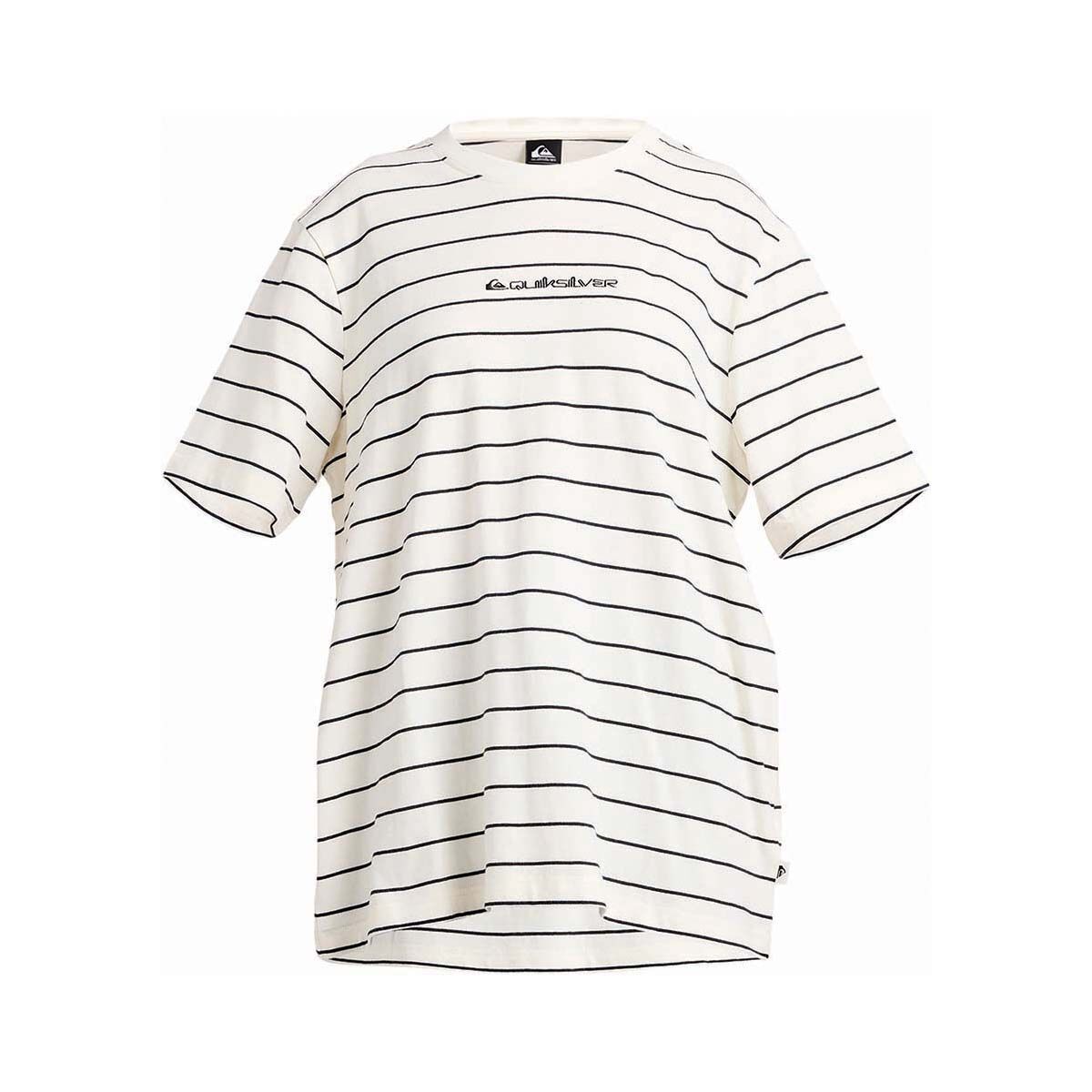 Quiksilver Women&rsquo;s Twilight Stripe Tee Snow White S, Snow White, bcf_hi-res