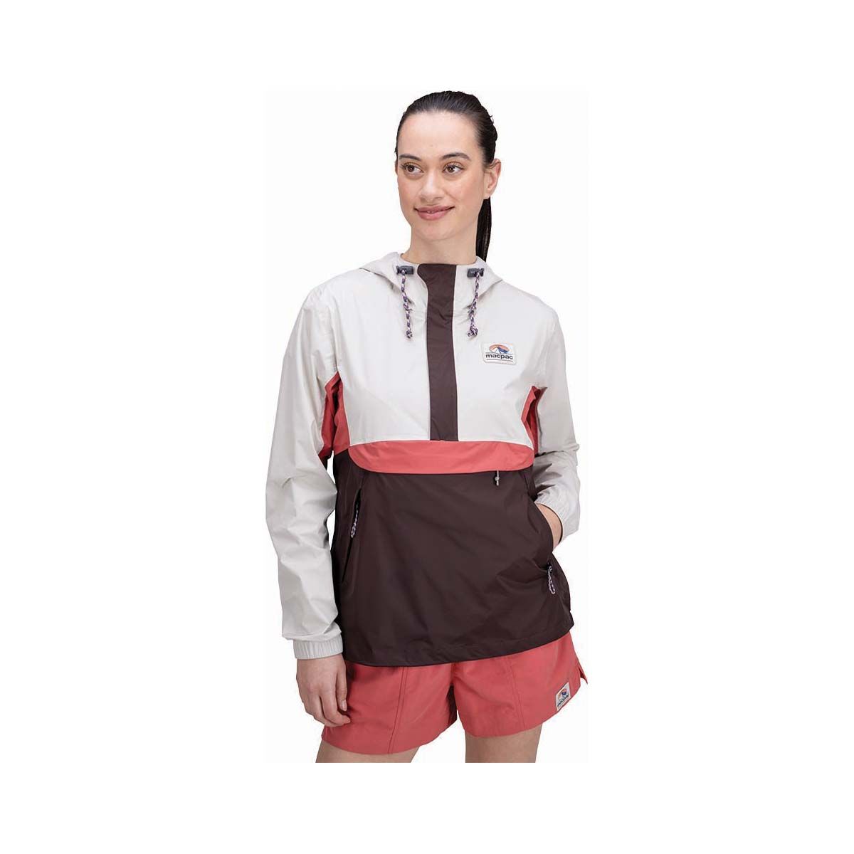 Macpac Women's Heritage Waterproof Anorak, Grey, bcf_hi-res