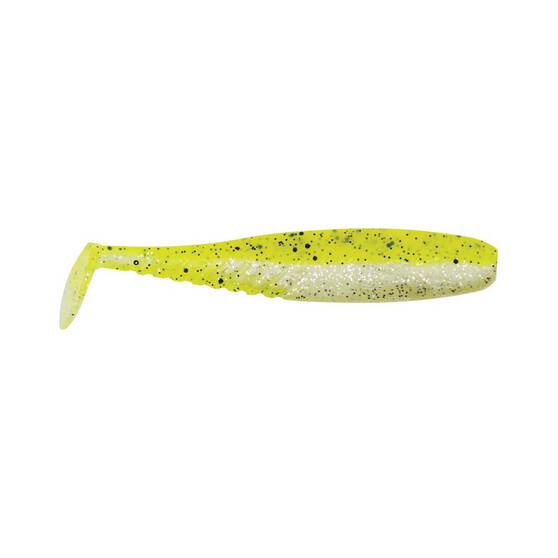 Pro Lure Fish Tail Soft Plastic Lure 105mm Chartreuse UV, Chartreuse UV, bcf_hi-res