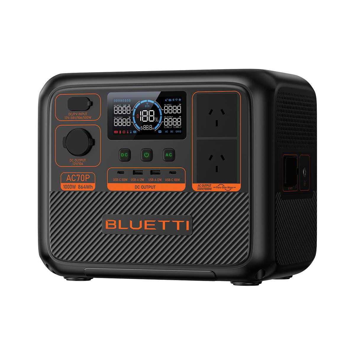 Bluetti AC70P 1000W Portable Power Station, , bcf_hi-res