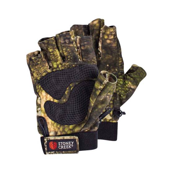 Stoney Creek Men's Fingerless Gloves Tuatara Camo Forest XL