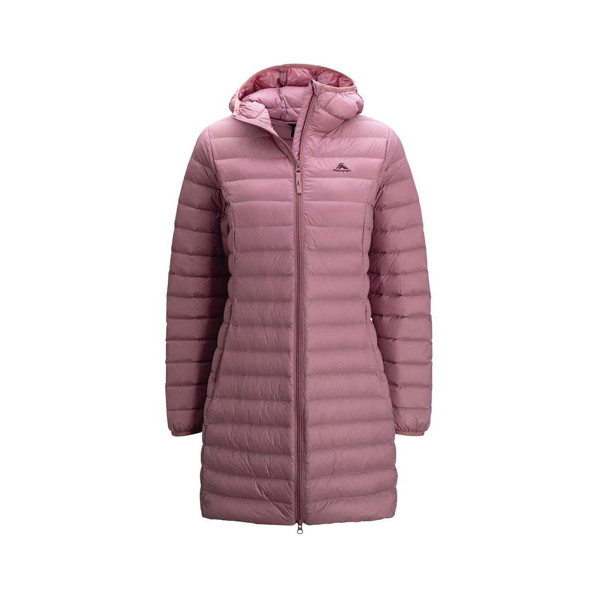 Macpac Women's Uber Light Long Down Jacket Nostalgia Rose 8 BCF