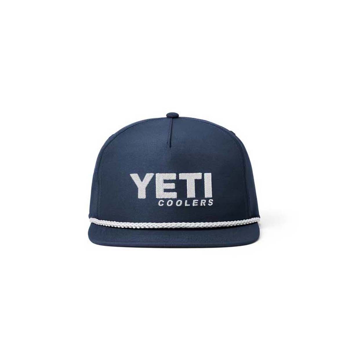 YETI Coolers&reg; Men&rsquo;s Flat Brim Rope Hat Navy OSFM, Navy, bcf_hi-res