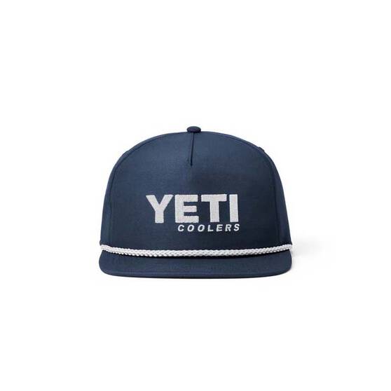 YETI Coolers® Men’s Flat Brim Rope Hat Navy OSFM, Navy, bcf_hi-res