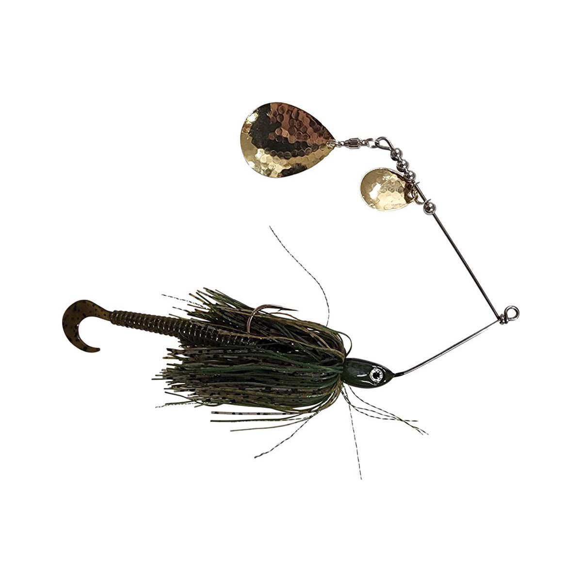 Gangster Lures Bidgee Bait Spinner Bait Lure 1/2oz Green Black, Green Black, bcf_hi-res