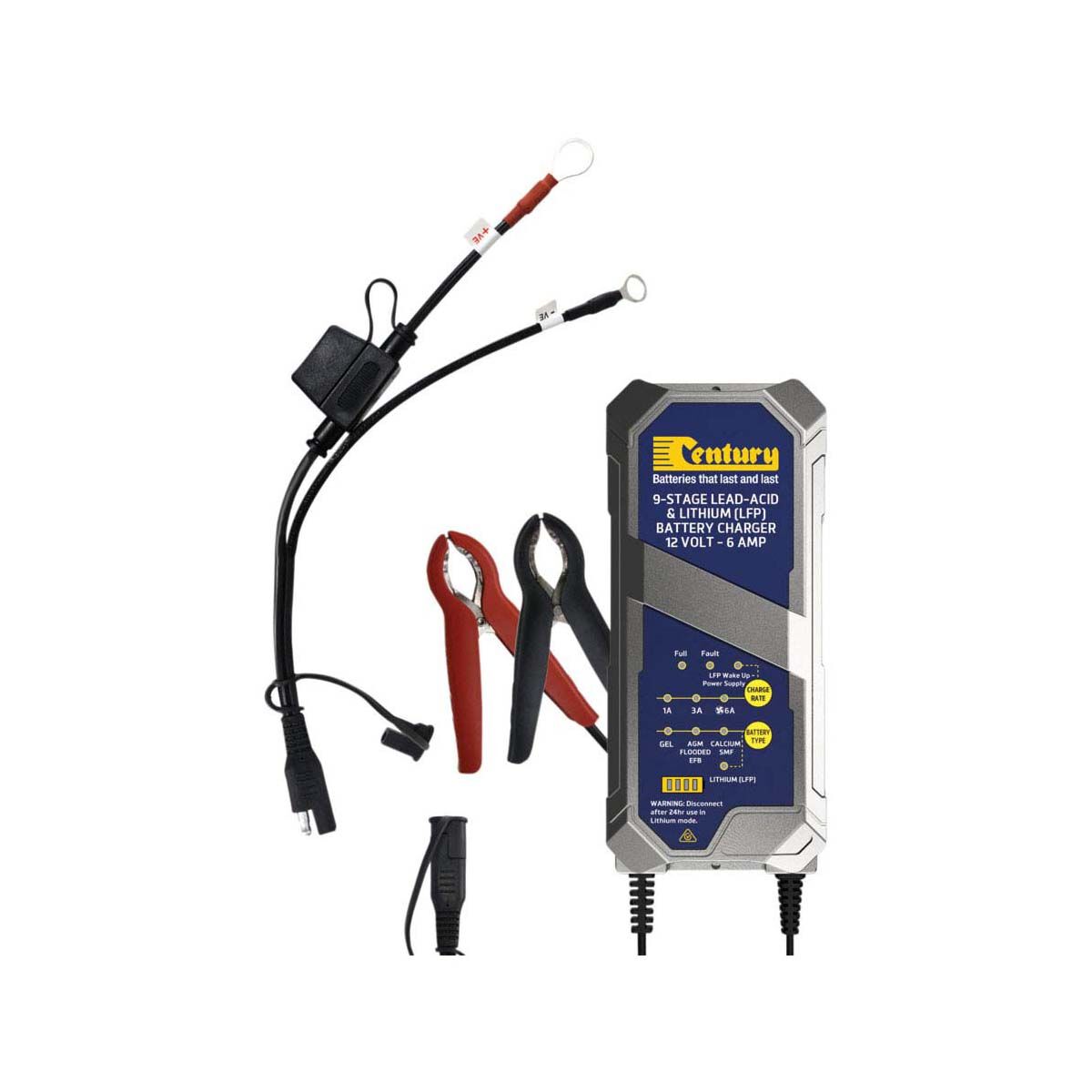 Century CC1206-XLi 12V 1/3/6A 9 Stage Battery Charger, , bcf_hi-res