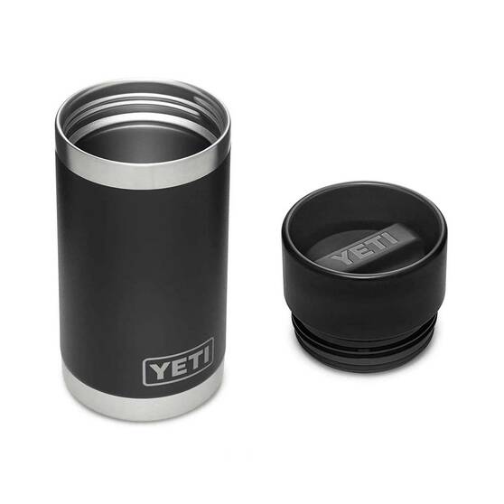 YETI® Rambler® Bottle 12 oz (354 ml) with HotShot™ Cap Black, Black, bcf_hi-res