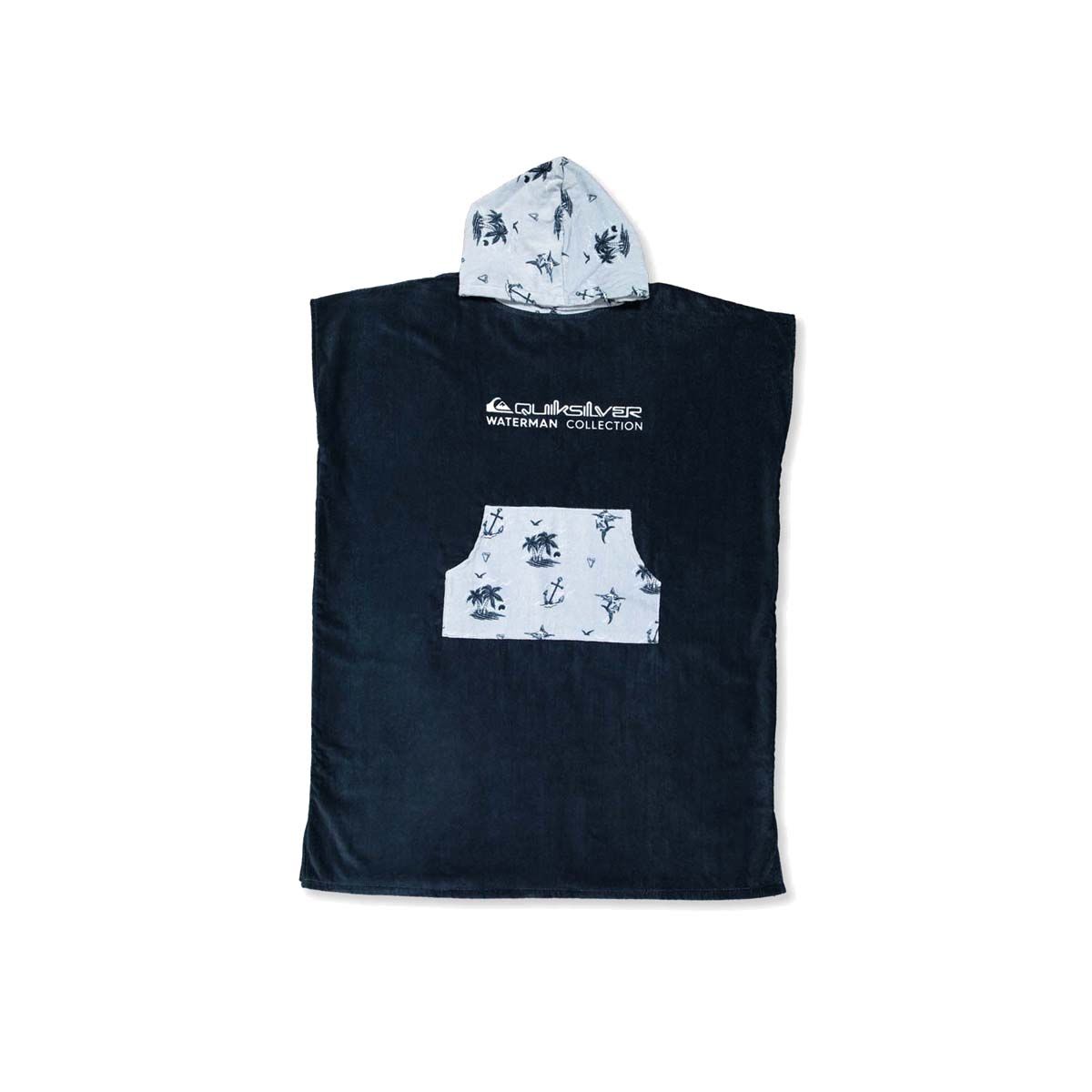 Quiksilver Men&rsquo;s Horizon Haze Hooded Towel, Black, bcf_hi-res