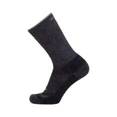 Macpac Unisex Merino Hiking Socks, Forged Iron/Dark Grey, bcf_hi-res