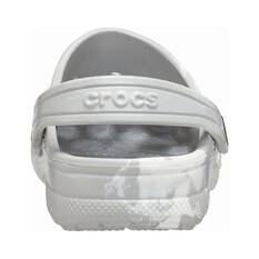 Crocs Youth Baya Marble Clogs, Grey Marle, bcf_hi-res