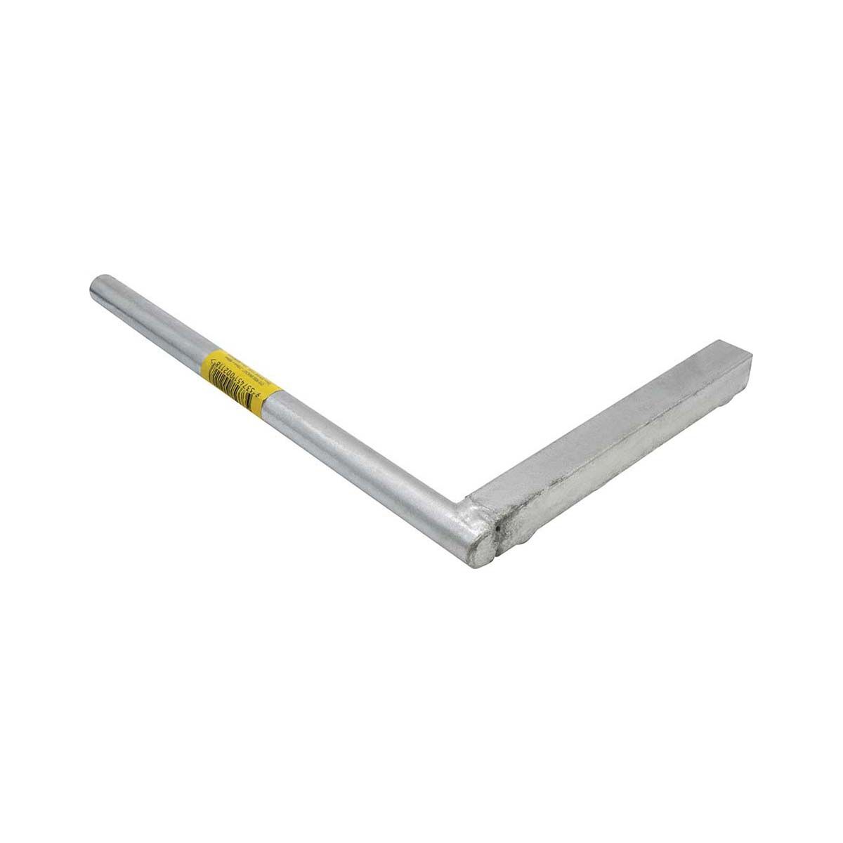 Atlantic Boat Trailer Bracket Eye Post Bracket 270mm x 165mm 20mm Square Stem, 16mm Round Bar Galvanised, , bcf_hi-res