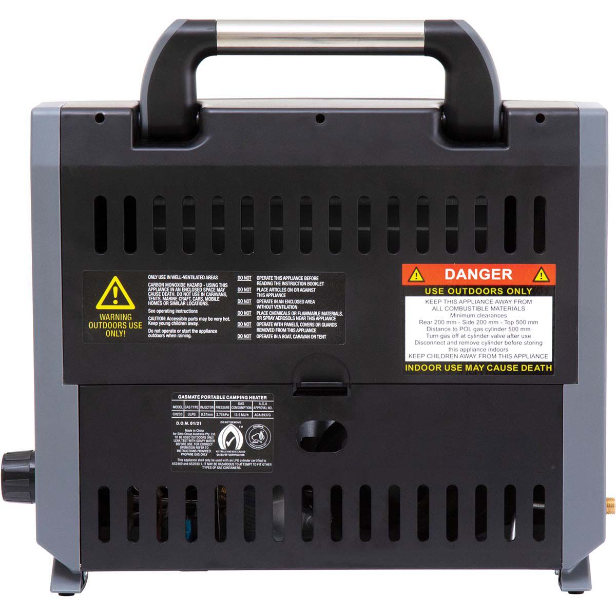 Gasmate Portable Outdoor Camping Heater BCF