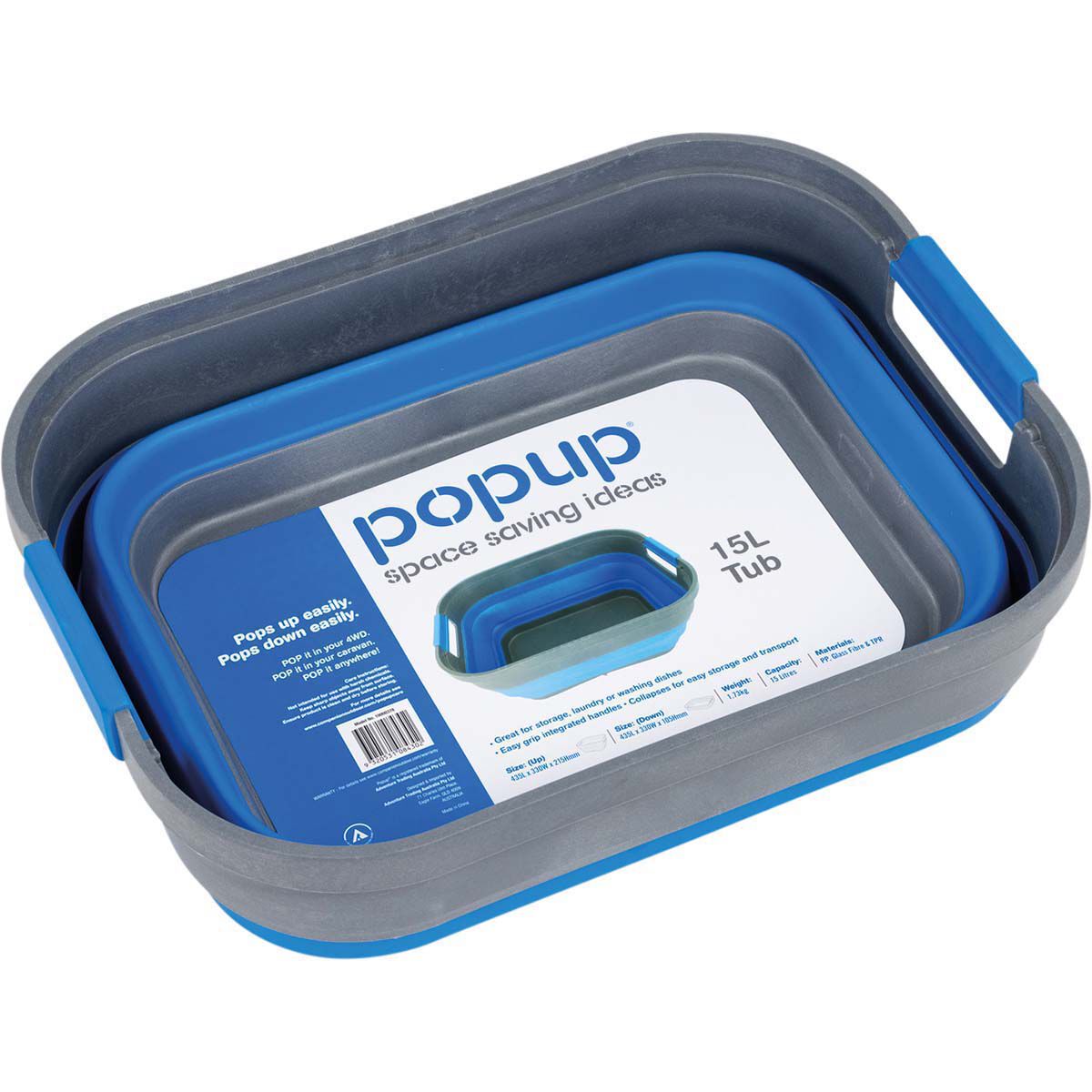 Companion Pop Up Tub 15L, , bcf_hi-res