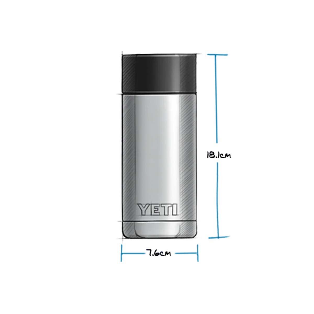 YETI&reg; Rambler&reg; Bottle 12 oz (354 ml) with HotShot&trade; Cap Black, Black, bcf_hi-res