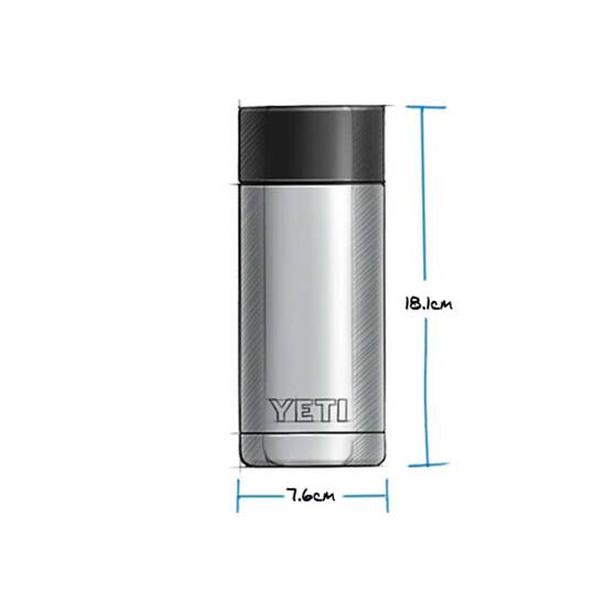 YETI® Rambler® Bottle 12 oz (354 ml) with HotShot™ Cap Black, Black, bcf_hi-res