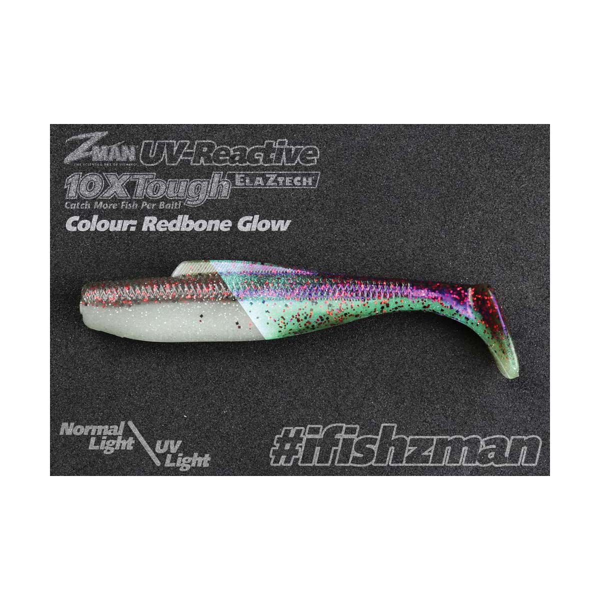 ZMan DieZel MinnowZ Soft Plastic Lure 4in 5 Pack Redbone Glow, Redbone Glow, bcf_hi-res