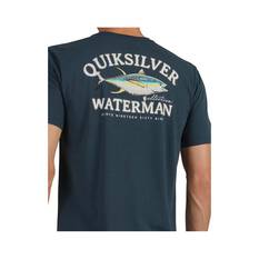 Quiksilver Men’s Slack Line Short Sleeve Tee, Midnight Navy, bcf_hi-res