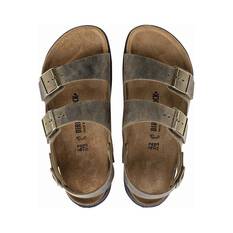 Birkenstock Men's Milano Cross Town Sandals, Faded Khaki/Oiled, bcf_hi-res