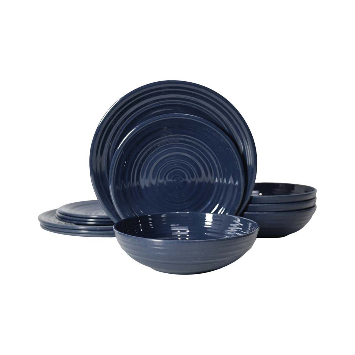 Wanderer Bamboo Melamine 12 Piece Dinner Set, , bcf_hi-res