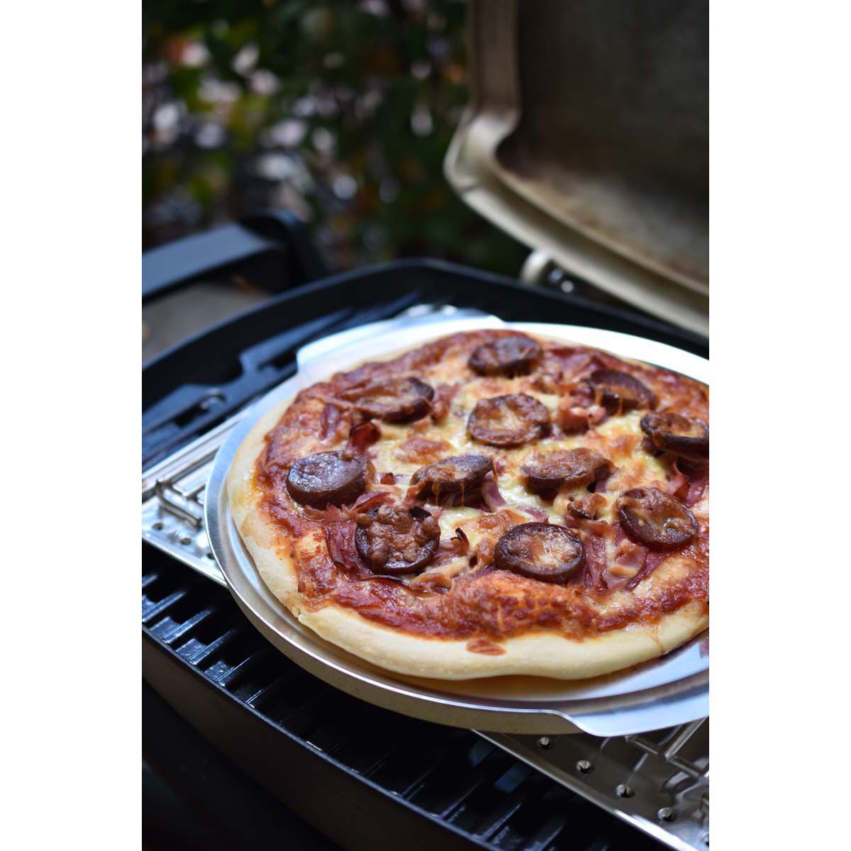 Weber baby q pizza stone deals