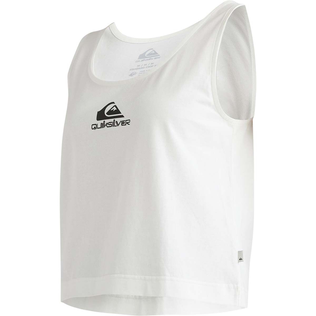 Quiksilver Comp Logo Tank for Women, White, bcf_hi-res