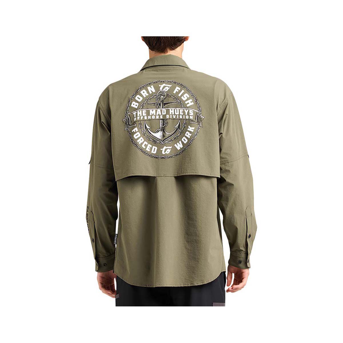 The Mad Hueys Men&rsquo;s Born To Fish Fishing Shirt, , bcf_hi-res