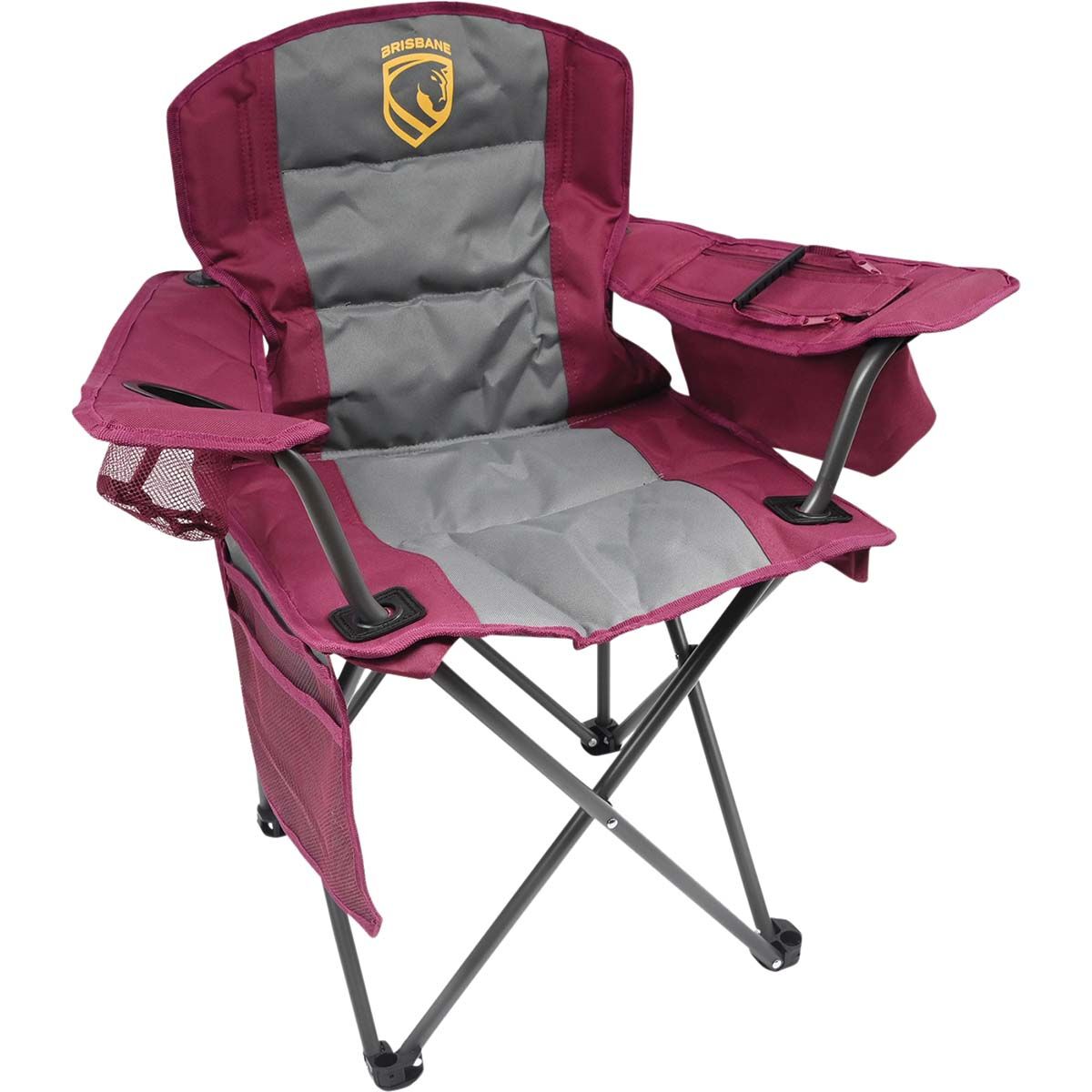 NRL Brisbane Broncos Kids Camp Chair 70kg, , bcf_hi-res