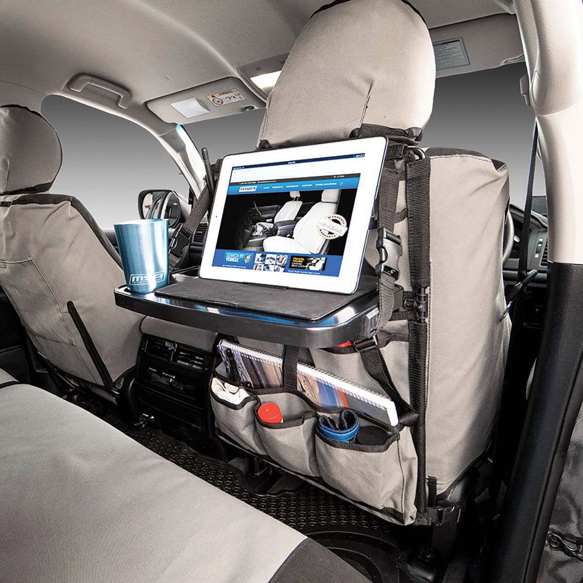 MSA Seat Organiser With Drop Down, , bcf_hi-res