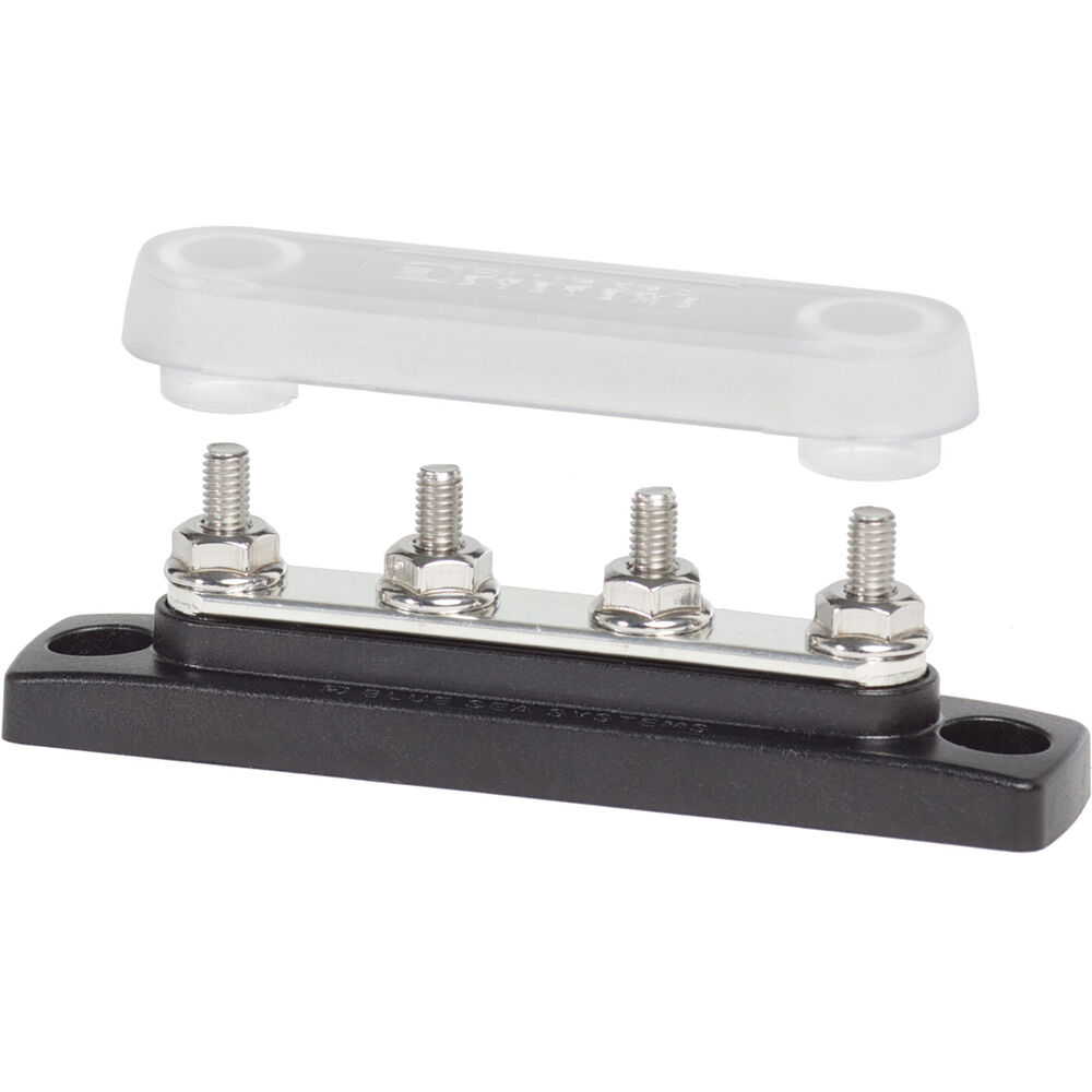 Blue Sea Systems 100A Mini Busbar 4 Gang with Cover | BCF
