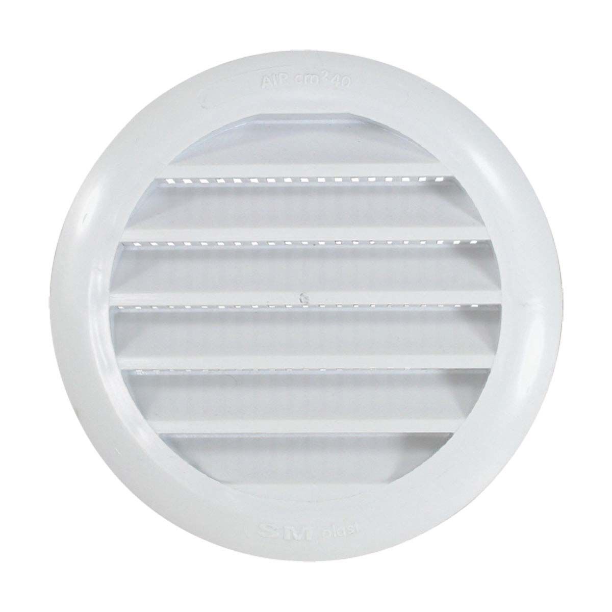 BLA Round Louvre Vent 120mm White, , bcf_hi-res