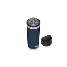 YETI® Rambler® Bottle 18 oz (532ml)  with Chug Cap Navy, Navy, bcf_hi-res