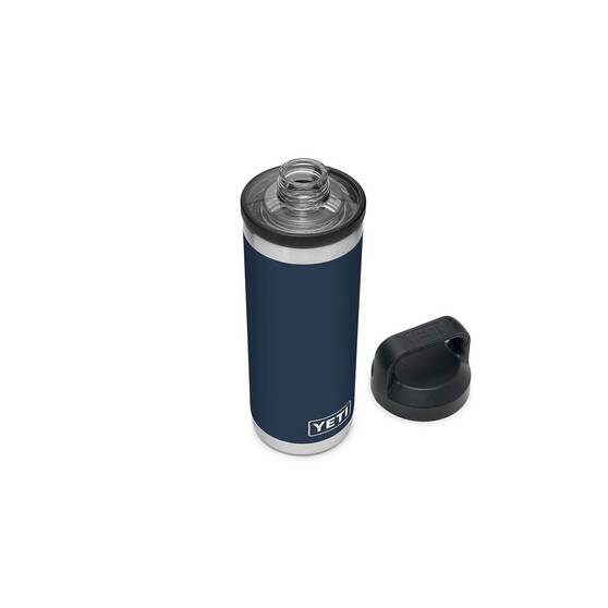YETI® Rambler® Bottle 18 oz (532ml)  with Chug Cap Navy, Navy, bcf_hi-res